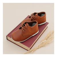 James Baby Waxed Leather Lace Up Shoe