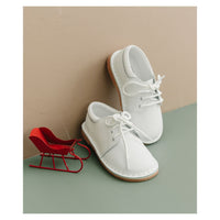 Tyler White Leather Lace Up Shoe