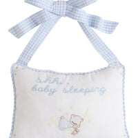 Door Pillow - Baby Boy, Little English, classic children's clothing, preppy children's clothing, traditional children's clothing, classic baby clothing, traditional baby clothing