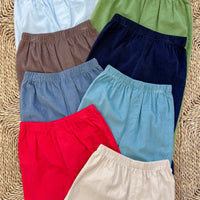 Little English boys banded pants in corduroy for fall