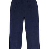 Little English classic kids clothes, banded navy corduroy pant for toddler boys with elastic waistband