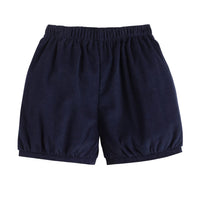 little english classic childrens clothing boys navy corduroy elastic waist shorts
