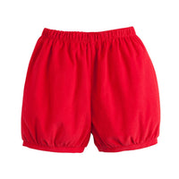 little english classic childrens clothing red corduroy elastic waist shorts