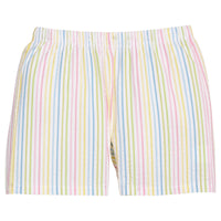 Little English traditional children's clothing, Boy's basic short in Rainbow Stripe Seersucker for Spring