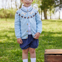 little english classic childrens clothing toddler boys navy corduroy elastic waist shorts