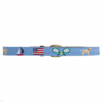Little English boy's classic needlepoint belt by Smathers and Branson