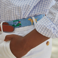 Little English boy's classic needlepoint belt by Smathers and Branson