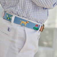 Little English boy's classic needlepoint belt by Smathers and Branson