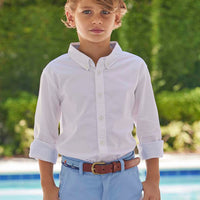 Button Down Shirt - White Oxford