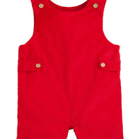 little english classic childrens clothing boys red corduroy john john with wooden buttons