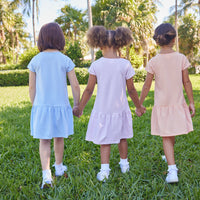 Kari T-Shirt Dress - Light Blue Stripe
