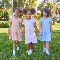 Kari T-Shirt Dress - Light Blue Stripe