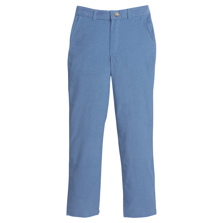 little english classic childrens clothing, classic pant in stormy blue corduroy for little boys