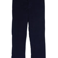 Little English classic childrens clothing tween boy navy corduroy pant with hook and loop waistband