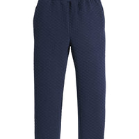 little english classic children's clothing boys quilted jogger pant in navy