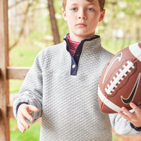 little english classic childrens clothing boys red and white striped long sleeve polo