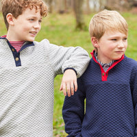 little english classic childrens clothing boys striped navy long sleeve polo