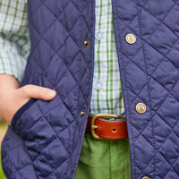 Little English traditional children's clothing. Classic watercress green corduroy pants for boy.