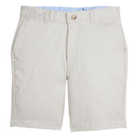 Little English classic children's clothing, boy's traditional short with zipper and belt loops in khaki twill for spring