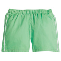 Little English traditional children's clothing. Boy's green short with pockets for Spring. Boy's tennis short