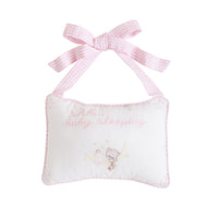 Door Pillow - Baby Girl, Little English, classic children's clothing, preppy children's clothing, traditional children's clothing, classic baby clothing, traditional baby clothing