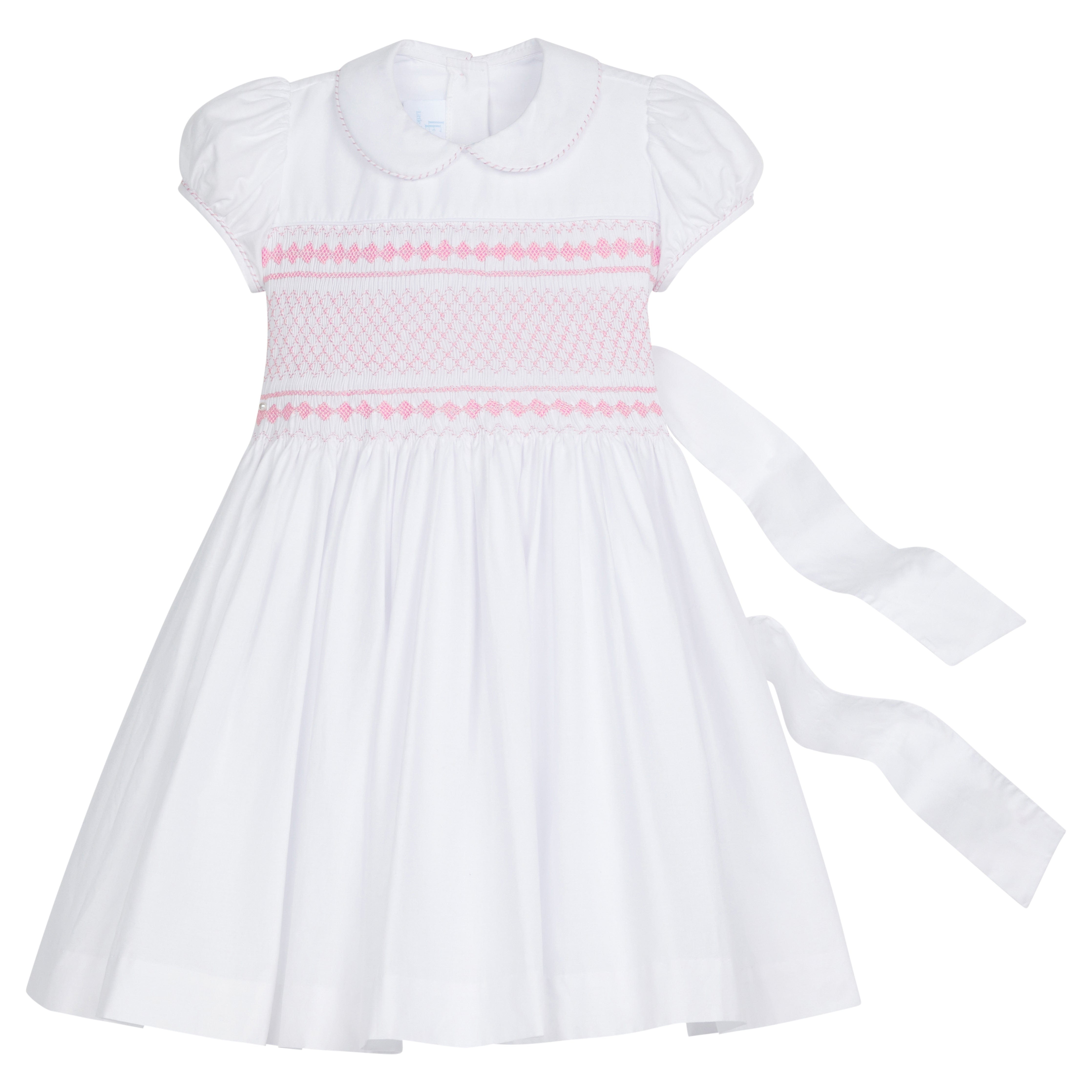 Smocked Claiborne Dress - Rosebuds
