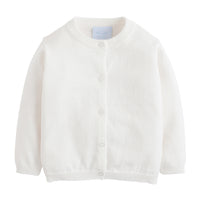 Little English classic childrens clothing. Classic unisex white cardigan