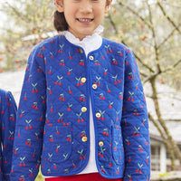 Little English girl's flared red knit leggings for fall