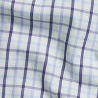 Little English traditional children's clothing. Blue plaid dog bandana for fall