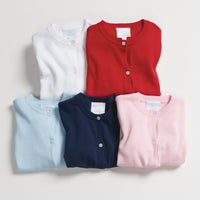 Little English classic children's clothing, essential cotton cardigan for boy and girl