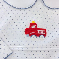 Crochet Footie - Fire Truck