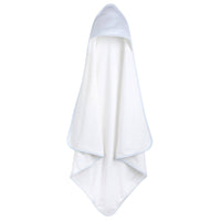 Little English classic baby towel, terry cloth towel with blue striped hood
