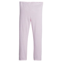 little english classic childrens clothing, girls pink and white striped leggings