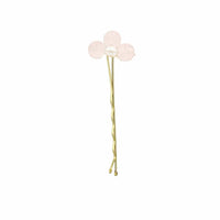 Little English and Hazen and Co jewelry girl's rose quartz bobby pin set
