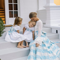 Little English Peter Pan Formal Dress In White