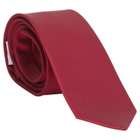 Little English traditional children's clothing. Boy's solid red neck tie for formal occasions.