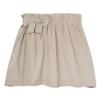 Little English classic kids clothing, khaki corduroy skirt with elastic waist and bow on side for girls