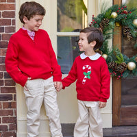 little english classic childrens clothing boys white shirt with peter pan collar and red piping on collar