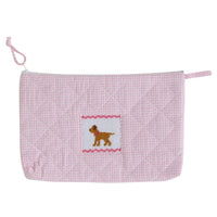 Little English classic children's luggage light pink lab cosmetic