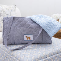 Little English classic children's luggage navy boy lab duffle