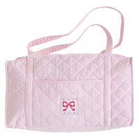 Little English classic children's luggage pink bow duffle bag