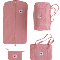 Little English classic children's luggage red hearts full set