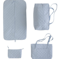 Little English classic children's luggage light blue full set