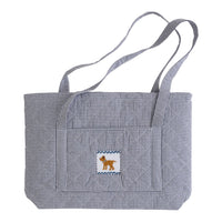 Little English classic children's luggage navy boy lab tote bag