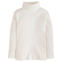 Little English traditional children's clothing. Ivory ribbed turtleneck for girls for Fall