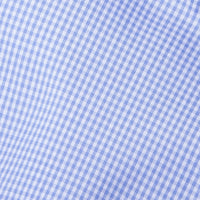 Little English traditional children's clothing. Royal blue and white Royal Mini Gingham fabric swatch