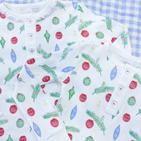 Little English traditional children's clothing, Printed Jammies with ornament pattern for little boy