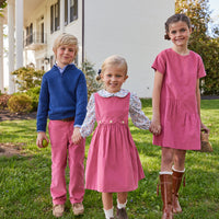 Little English classic childrens clothing tween boys rose pink corduroy pant