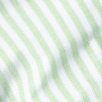 Little English green stripe fabric for spring