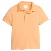 Little English traditional children's clothing. Classic orange short sleeve polo for boys for Spring